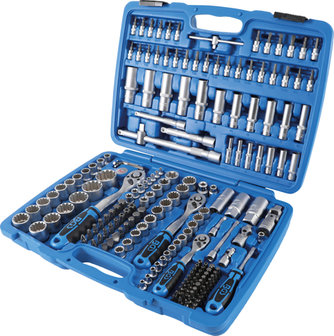 Socket Set Gear Lock 6.3 mm (1/4) drive/10 mm (3/8)/12.5 mm (1/2) 192 pcs