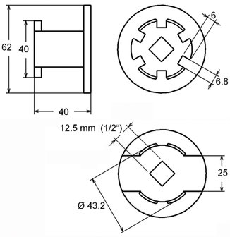 Oil Filter Wrench 6 teeth for Hyundai &amp; Kia 2.0L / 2.2L Diesel