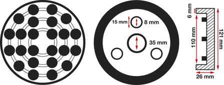 Rubber Pad | for Auto Lifts | &Oslash; 120 mm