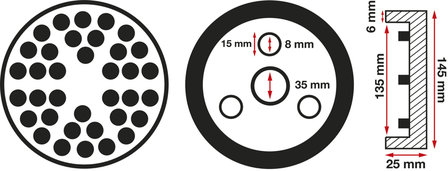 Rubber Pad | for Auto Lifts | &Oslash; 145 mm