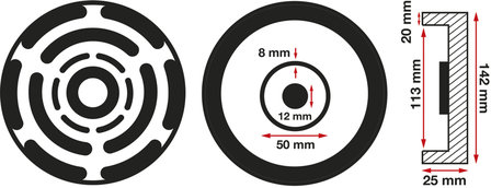 Rubber Pad | for Auto Lifts | &Oslash; 140 mm