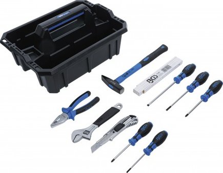 Tool Carrying Case Reinforced Plastic Tool Assortment 11 pcs