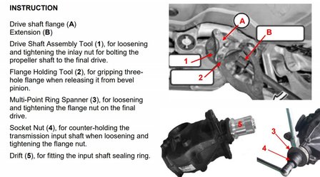 Differential Flange &amp; Insert Nut Tool Set for BMW E70, E82, E90, E91, E92, E93