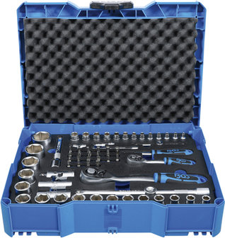 Socket Set (1/4) / (1/2) in system case BGS systainer&reg; 65 pcs