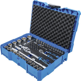 Socket Set (1/4) / (1/2) in system case BGS systainer&reg; 65 pcs