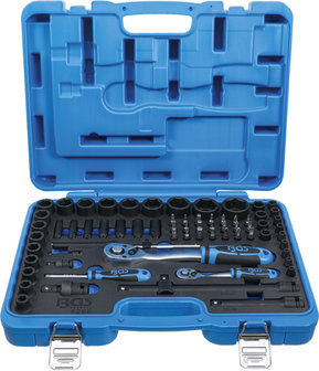 69-piece Impact Socket Set, 1/4 + 1/2