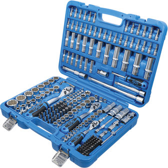 Socket Set 12-point 6.3mm (1/4) / 10mm (3/8) / 12.5mm (1/2) 192 pcs