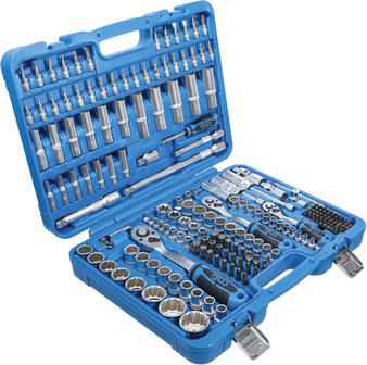 Socket Set 12-point 6.3mm (1/4) / 10mm (3/8) / 12.5mm (1/2) 192 pcs