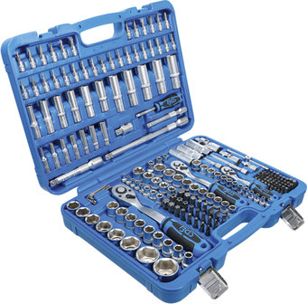 Socket Set, Hexagon (1/4) / (3/8) / (1/2) Inch sizes 192 pcs