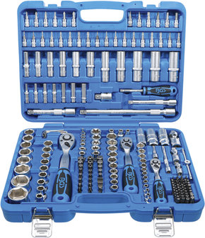 Socket Set, Hexagon (1/4) / (3/8) / (1/2) Inch sizes 192 pcs