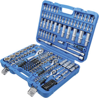 Socket Set, Hexagon (1/4) / (3/8) / (1/2) Inch sizes 192 pcs