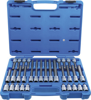 Bit Socket Set 12.5 mm (1/2) Drive TP-Star tamperproof TP20 - TP70 32 pcs