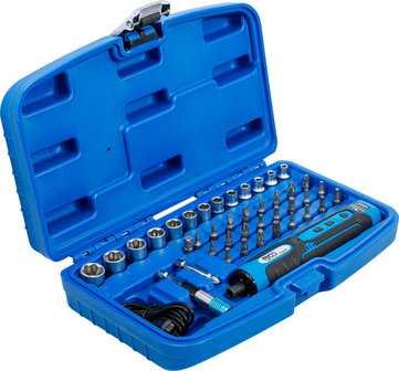 Cordless Screwdriver incl. Bit &amp; Socket Set 41 pcs