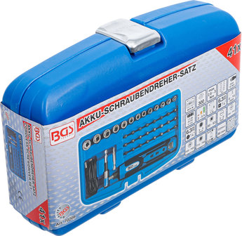 Cordless Screwdriver incl. Bit &amp; Socket Set 41 pcs