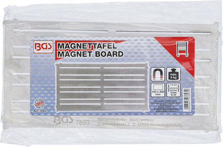 Magnet Board Steel extra flat 300 x 150 mm