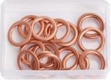 Assortment of copper sealing rings M12