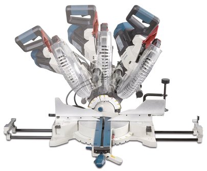 Professional crosscut and mitre saw with speed variator