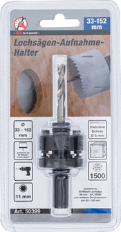Hole Saw Holder with Pilot Drill