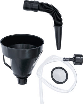 Oil Filling Funnel Set with flexible pipe and hose diameter 135 mm 3 pcs