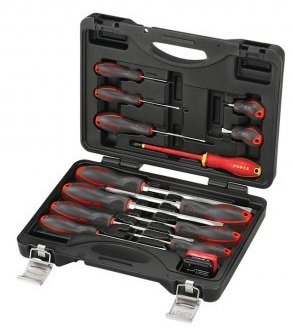 Screwdriver set flat &amp; Philips 14-piece