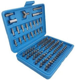 Bit set 1/4 of Chrome Vanadium 100-piece