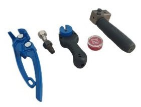 Brake line flange tool set