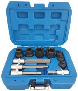 Caliper socket wrench set 11 pcs