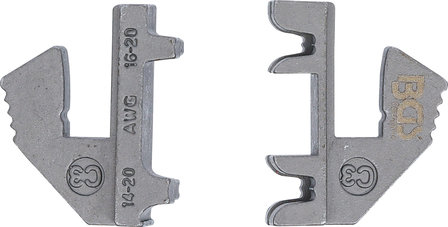 Crimping Jaws for angled, open Terminals for BGS 1410, 1411, 1412