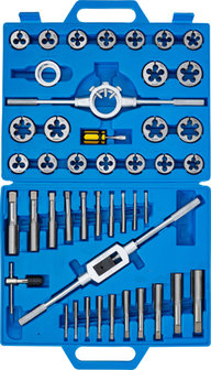 Tap and Die Set Inch Sizes 1/4 -1 45 pcs