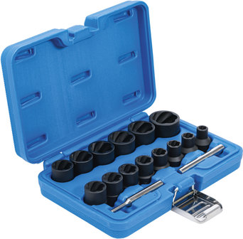 16-piece Special Twist Socket Set, 8-27 mm, 1/2