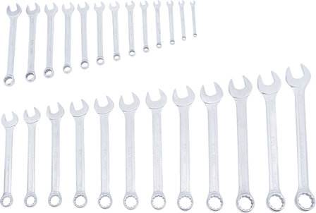 Combination Spanner Set Inch Sizes 1/4 - 1.1/4 25 pcs