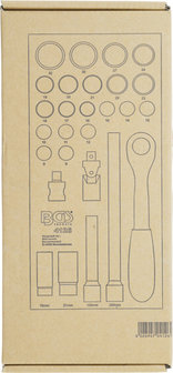 1/3 Tool Tray: 27-piece Socket Set, 1/2, 8-32 mm