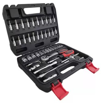 Socket set 1/4, 46 pieces