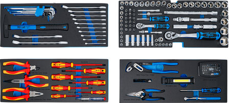 Electricians-Metal Workshop Tool Case 3 Drawers with 147 Tools