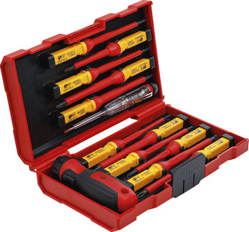 VDE Screwdriver Set with Interchangeable Blades 13 pcs