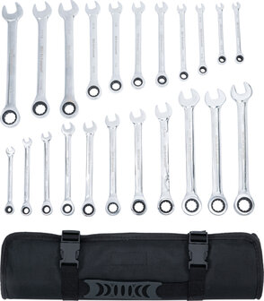 Ratchet Combination Wrench Set metric / Inch Sizes 22 pcs