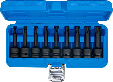 Impact Bit Socket Set (1/2) Drive Spline (for Ribe) M5 - M14 9 pcs