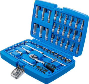 Socket Set 6.3 mm (1/4) drive 53 pcs