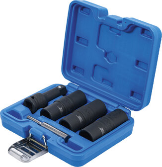 Special Impact Double-Sided Socket Set / External Hexagon &amp; Screw Extractors 17 - 19 - 21 mm (1/2) 3-tlg