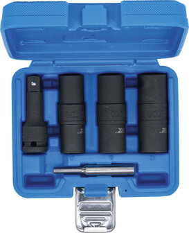 Special Impact Double-Sided Socket Set / External Hexagon &amp; Screw Extractors 17 - 19 - 21 mm (1/2) 3-tlg