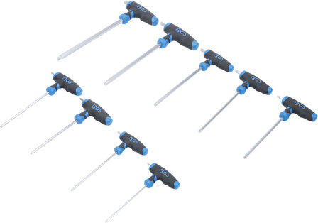 9-piece T-Handle Wrench Set, T-Star, T10 - T50