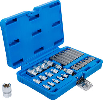 Bit and Socket Set | E-Type / T-Star (for Torx) | 30 pcs.