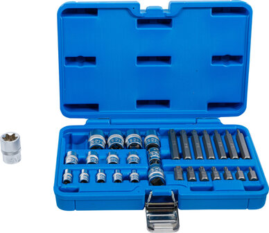 Bit and Socket Set | E-Type / T-Star (for Torx) | 30 pcs.