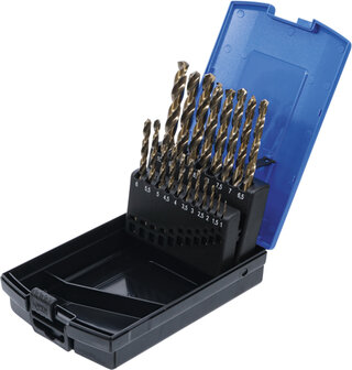 Twist Drill Set HSS-G M35 Cobalt Steel 1 - 10 mm 19 pcs