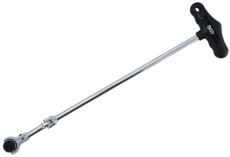Flexible Ratchet with T-Handle external square (1/4)
