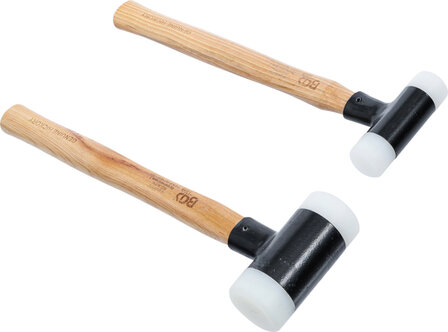 Dead Blow Hammer Hickory Handle Soft Head &Oslash; 30 / 45 mm 300 / 550g 2 pcs