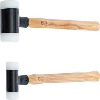 Dead Blow Hammer Hickory Handle Soft Head &Oslash; 30 / 45 mm 300 / 550g 2 pcs