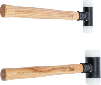 Dead Blow Hammer Hickory Handle Soft Head &Oslash; 30 / 45 mm 300 / 550g 2 pcs