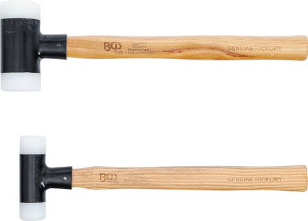 Dead Blow Hammer Hickory Handle Soft Head &Oslash; 30 / 45 mm 300 / 550g 2 pcs