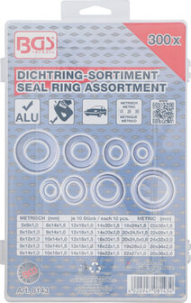 Seal Ring Assortment aluminium 300 pcs